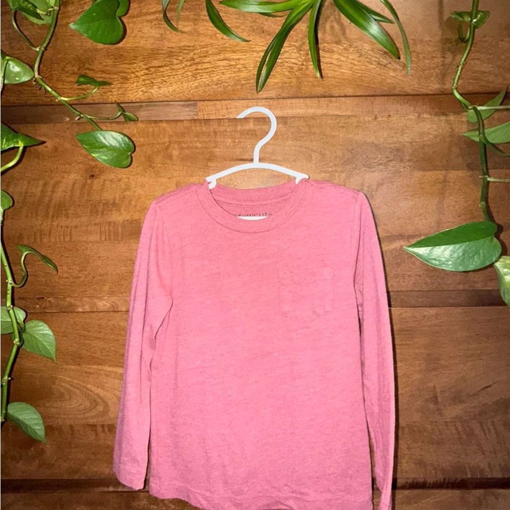 J. Crew Factory Pink Long Sleeve Kids Tee